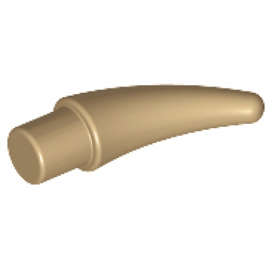 dark tan barb claw horn tooth - small