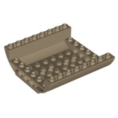 dark tan slope curved 8 x 8 x 2 inverted double