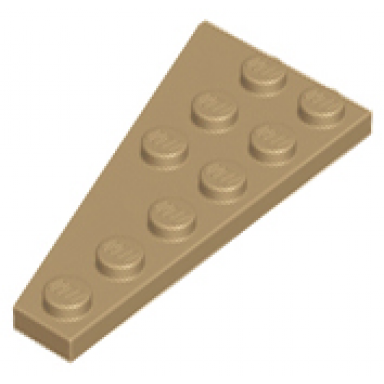 dark tan wedge plate 6 x 3 right