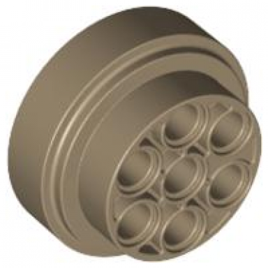 dark tan wheel 31mm d x 15mm technic