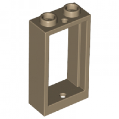 dark tan window 1 x 2 x 3 flat front
