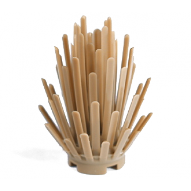 dark tan plant prickly bush 2 x 2 x 4