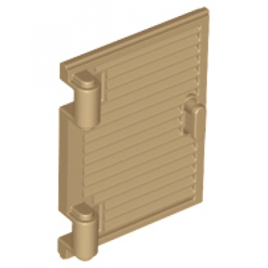 dark tan shutter for window 1 x 2 x 3 with hinges and handle