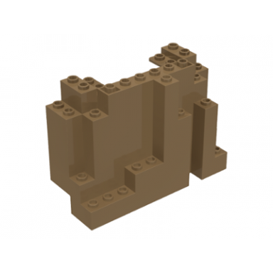 dark tan rock panel 4 x 10 x 6 rectangular burp