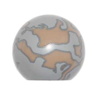 dark tan cylinder hemisphere 2 x 2 with cutout with armillary sphere left pattern