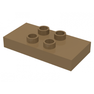 dark tan duplo tile modified 2 x 4 x 1 2 thick with 4 center studs