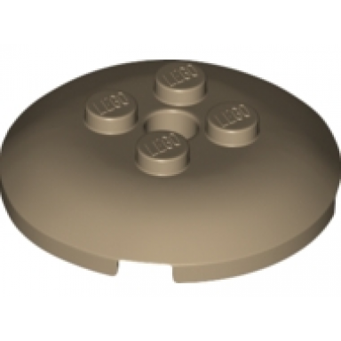 dark tan brick round 4 x 4 x 2 3 dome top with hole