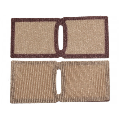 dark tan minifigure poncho cloth straight with dark brown rim pattern sw luke skywalker