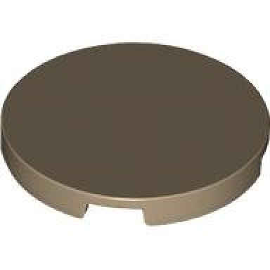 dark tan tile round 3 x 3