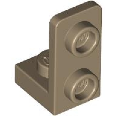 dark tan bracket 1 x 1 - 1 x 2 inverted