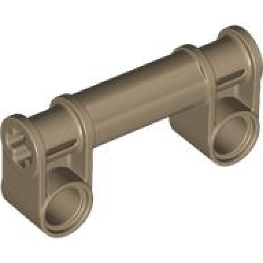 dark tan technic axle and pin connector perpendicular double with axle connector 2l