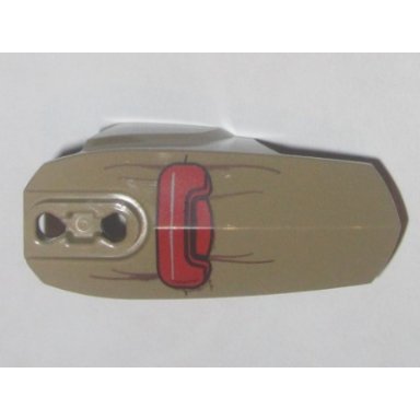 dark tan hero factory armor with ball joint socket - size 6 with sw red pouch pattern baze