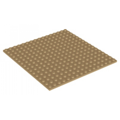dark tan plate 16 x 16