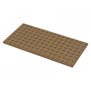 dark tan plate 8 x 16