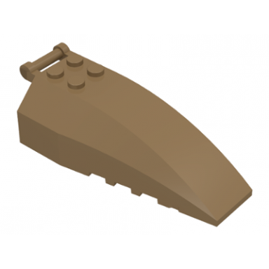 dark tan windscreen 8 x 4 x 2 with 4 studs and bar handle
