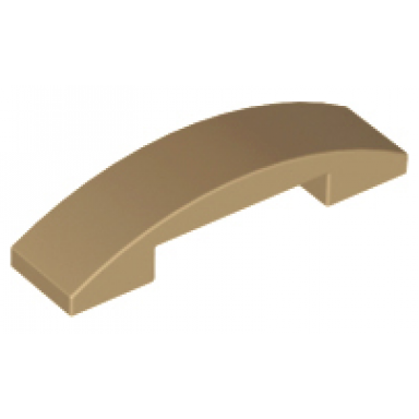 dark tan slope curved 4 x 1 x 2 3 double