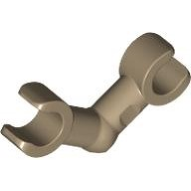 dark tan arm skeleton bent with clips horizontal grip