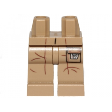 dark tan hips and legs with creases and pocket pattern