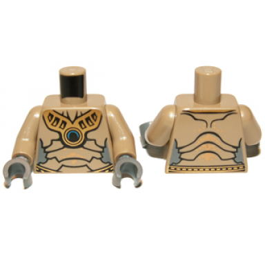 dark tan torso sw geonosian pattern 7959 dark tan arms dark bluish gray hands