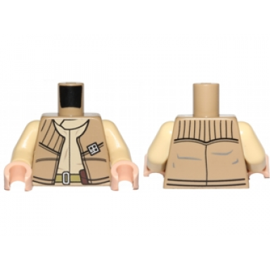 dark tan torso sw rebel vest with general insignia pattern tan arms light nougat hands