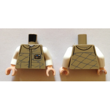 dark tan torso sw hoth rebel jacket pattern white arms light nougat hands
