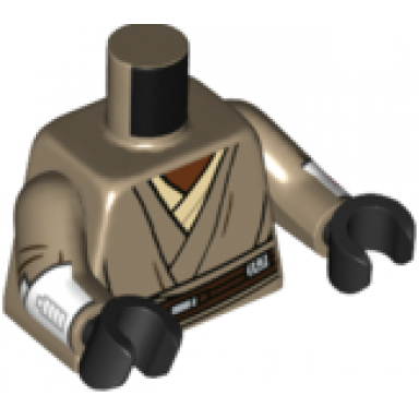 dark tan torso sw layered shirt dark brown belt pattern mace windu dark tan arms with armor pattern black hands