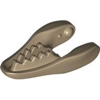 dark tan dinosaur jaw lower raptor