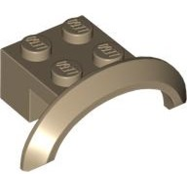 dark tan vehicle mudguard 4 x 2 1 2 x 1 with arch round