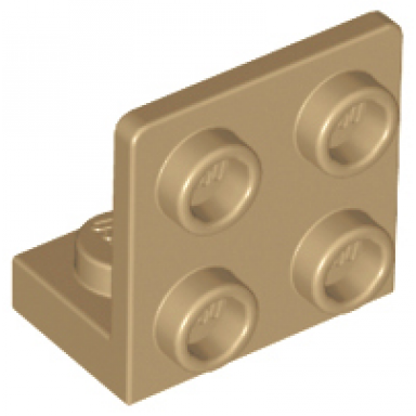 dark tan bracket 1 x 2 - 2 x 2 inverted