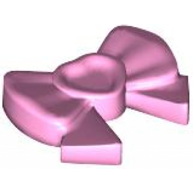 bright pink friends accessories hair decoration bow with heart long ribbon and small pin