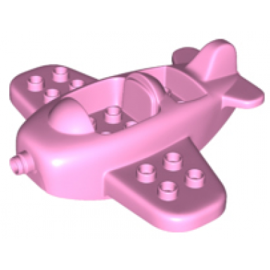 bright pink duplo airplane small