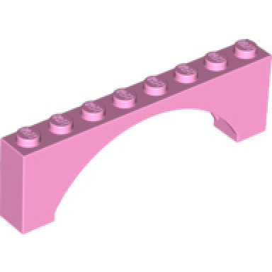bright pink arch 1 x 8 x 2 raised