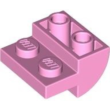 bright pink slope curved 2 x 2 inverted