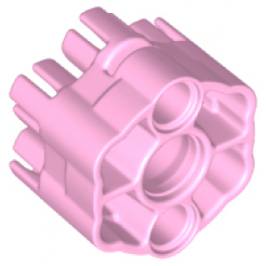 bright pink projectile launcher part rapid shooter six barrel - angled barrels