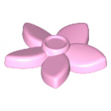 bright pink friends accessories hair decoration flower with pointed petals and small pin
