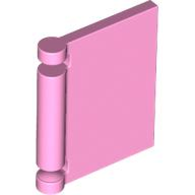 bright pink minifigure utensil book cover