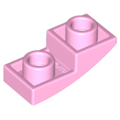 bright pink slope curved 2 x 1 x 2 3 inverted