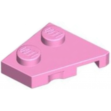 bright pink wedge plate 2 x 2 left