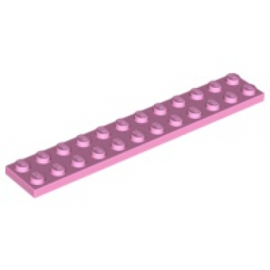 bright pink plate 2 x 12