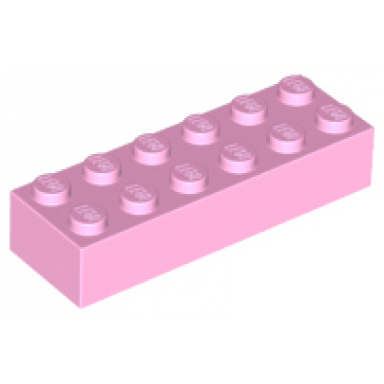 bright pink brick 2 x 6
