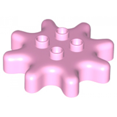 bright pink duplo gear 4 x 4 - 8 tooth