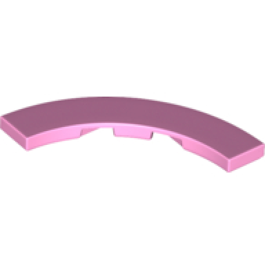bright pink tile round corner 4 x 4 macaroni