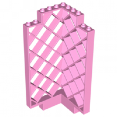 bright pink belville wall lattice 6 x 6 x 12 corner