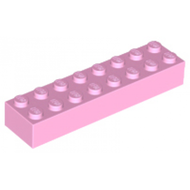 bright pink brick 2 x 8