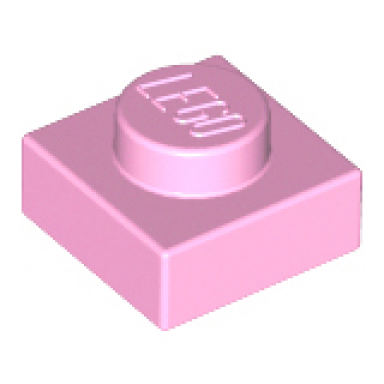 bright pink plate 1 x 1