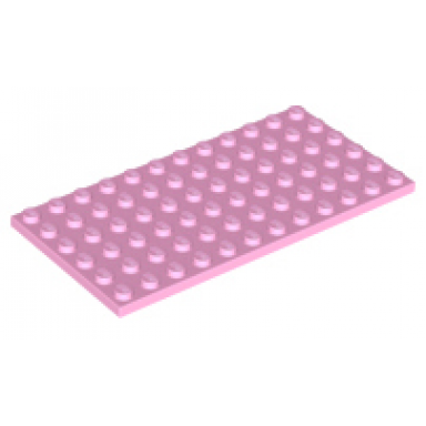 bright pink plate 6 x 12