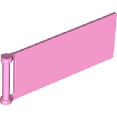 bright pink flag 7 x 3 with bar handle