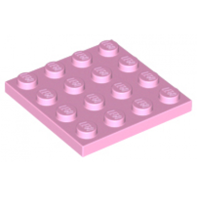 bright pink plate 4 x 4