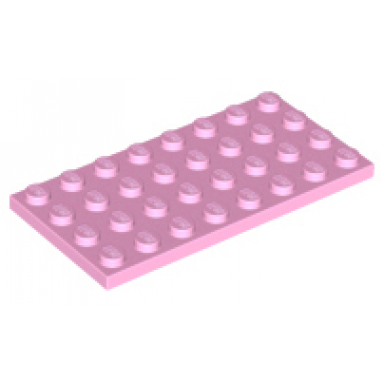 bright pink plate 4 x 8