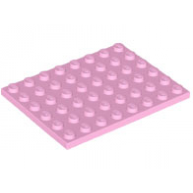 bright pink plate 6 x 8